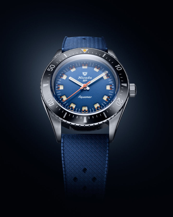 Nivada Grenchen Antarctic Diver Aquamar Blue 32074A – Ansicht 3