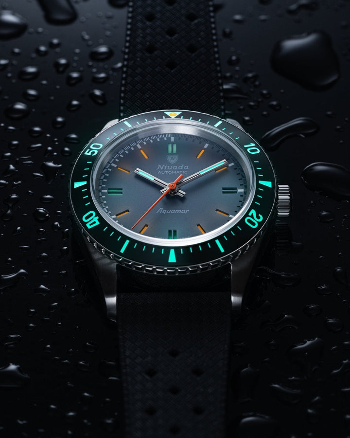 Nivada Grenchen Antarctic Diver Aquamar Grey 32077A – Ansicht 5