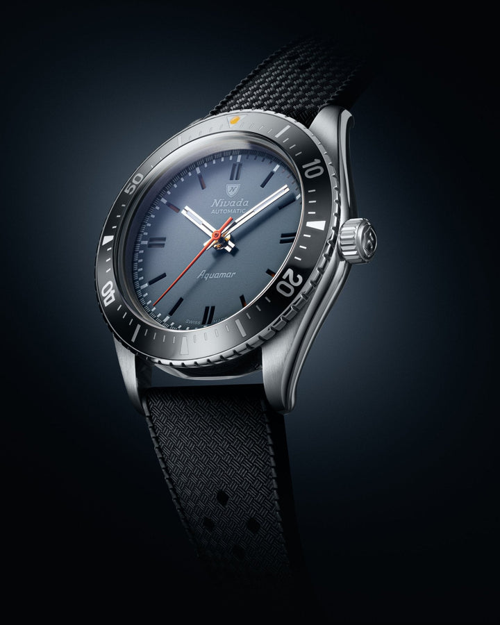 Nivada Grenchen Antarctic Diver Aquamar Grey 32077A – Ansicht 2