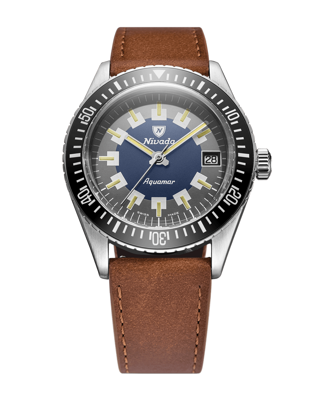 Nivada Grenchen Antarctic Diver Aquamar Vintage 32062A – Ansicht 6