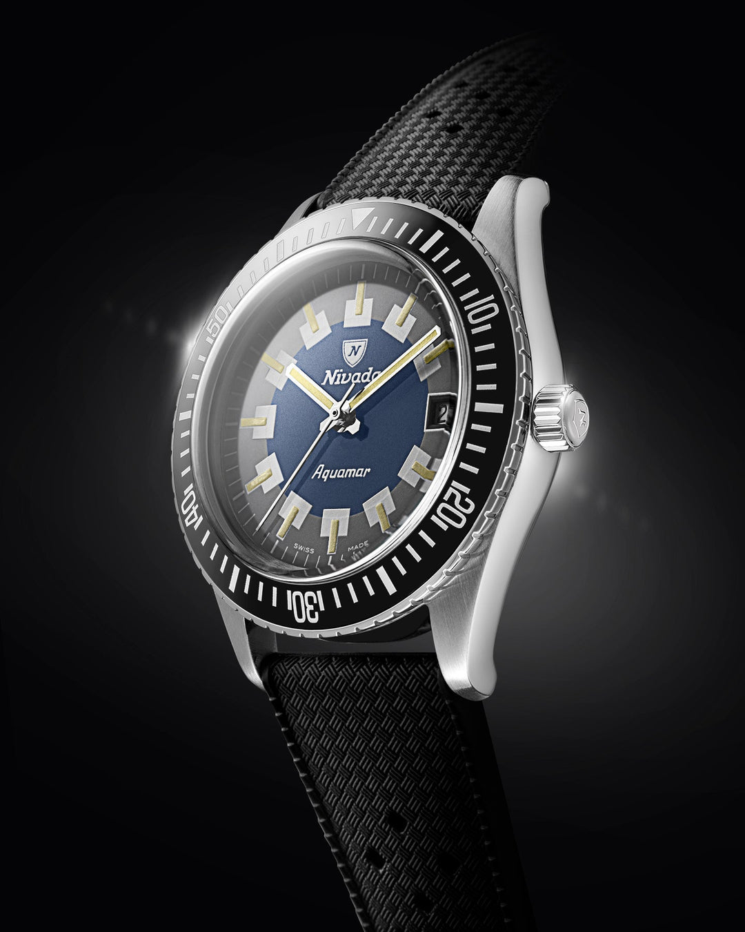Nivada Grenchen Antarctic Diver Aquamar Vintage 32062A – Ansicht 2