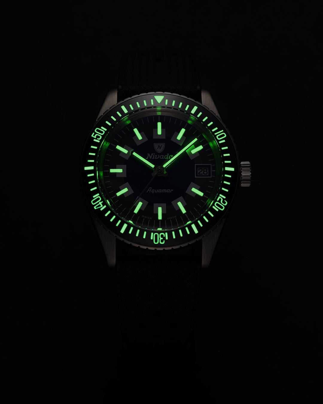 Nivada Grenchen Antarctic Diver Aquamar Vintage 32062A – Ansicht 4