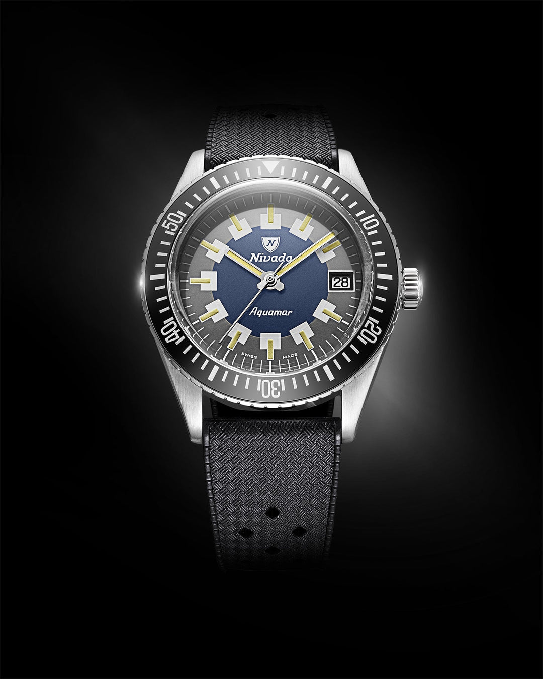 Nivada Grenchen Antarctic Diver Aquamar Vintage 32062A – Ansicht 3