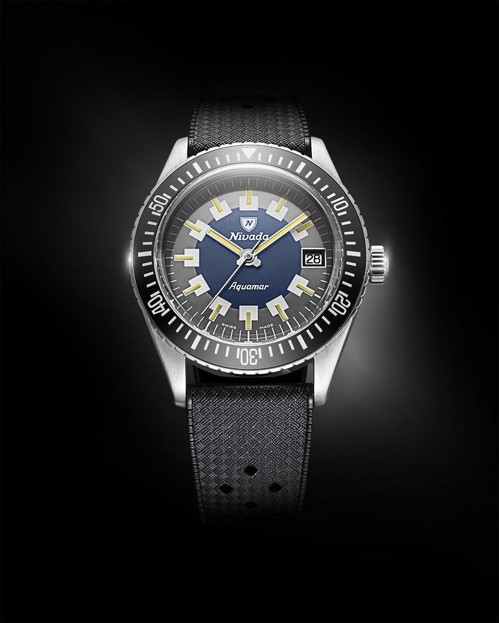 Nivada Grenchen Antarctic Diver Aquamar Vintage 32062A – Ansicht 3