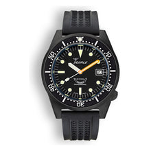 Squale 1521 DLC – Taucheruhr 42 mm mit schwarz beschichtetem Gehäuse und schwarzem Zifferblatt