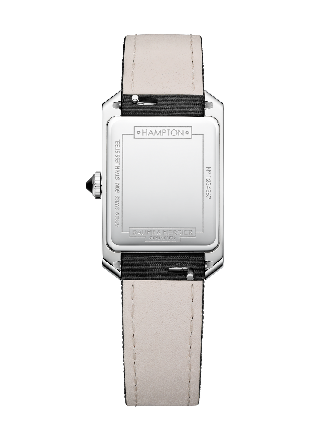 Baume & Mercier Hampton Quarz 35 x 22mm M0A10630 - Gehäuseboden