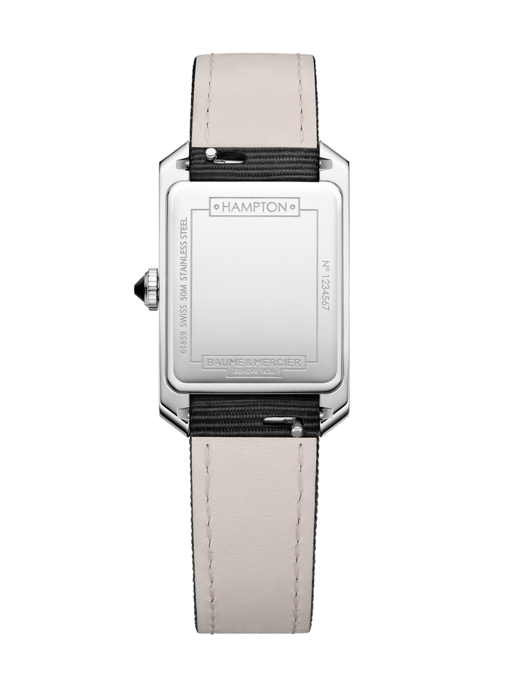 Baume & Mercier Hampton Quarz 35 x 22mm M0A10630 - Gehäuseboden