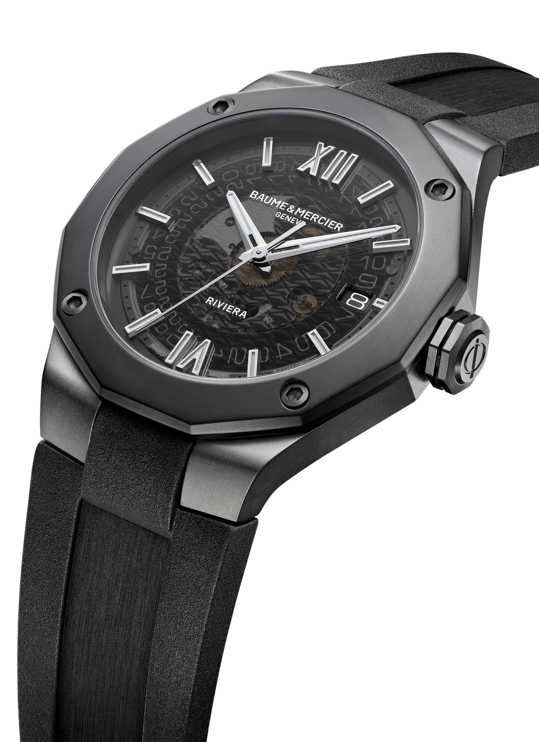 Baume & Mercier Riviera Baumatic 42mm M0A10617 - Zifferblatt im Detail