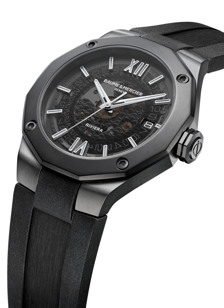 Baume & Mercier Riviera Baumatic 42mm M0A10617 - Zifferblatt im Detail