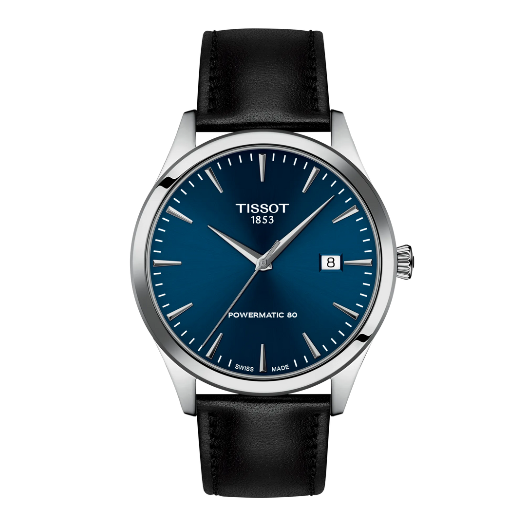 Tissot Classic Dream 40mm T158.407.16.041.00 - Zifferblatt Blau, Armband Leder