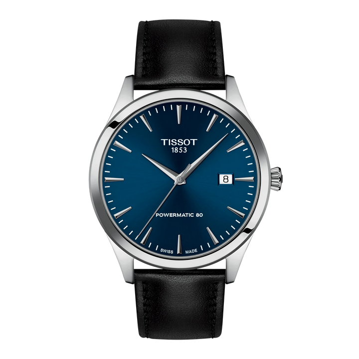 Tissot Classic Dream 40mm T158.407.16.041.00 - Zifferblatt Blau, Armband Leder