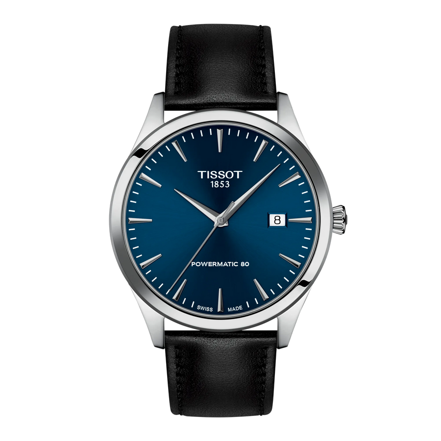 Tissot Classic Dream 40mm T158.407.16.041.00 - Zifferblatt Blau, Armband Leder