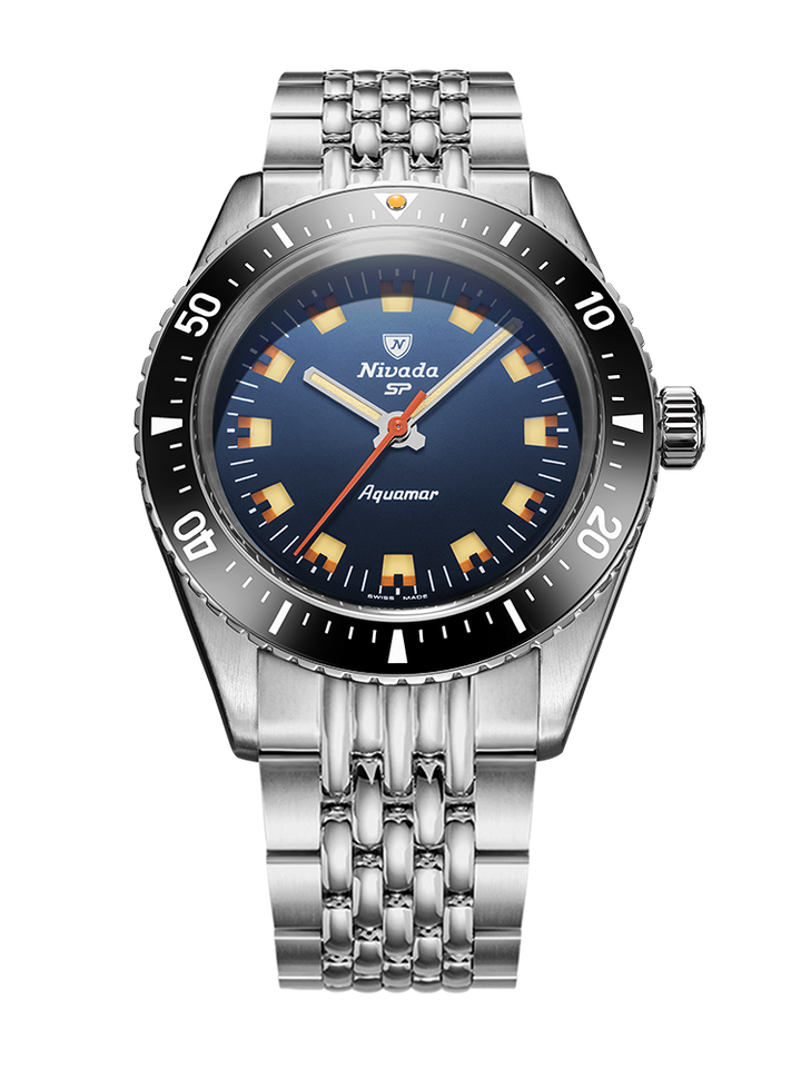 Nivada Grenchen Antarctic Diver Aquamar Blue 32074A – Ansicht 9