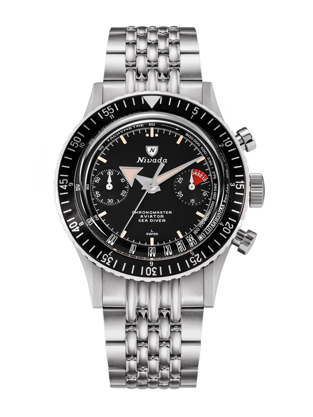 Nivada Grenchen Chronomaster Broad Arrow N Inter.Bezel Manual 86014M – Ansicht 7