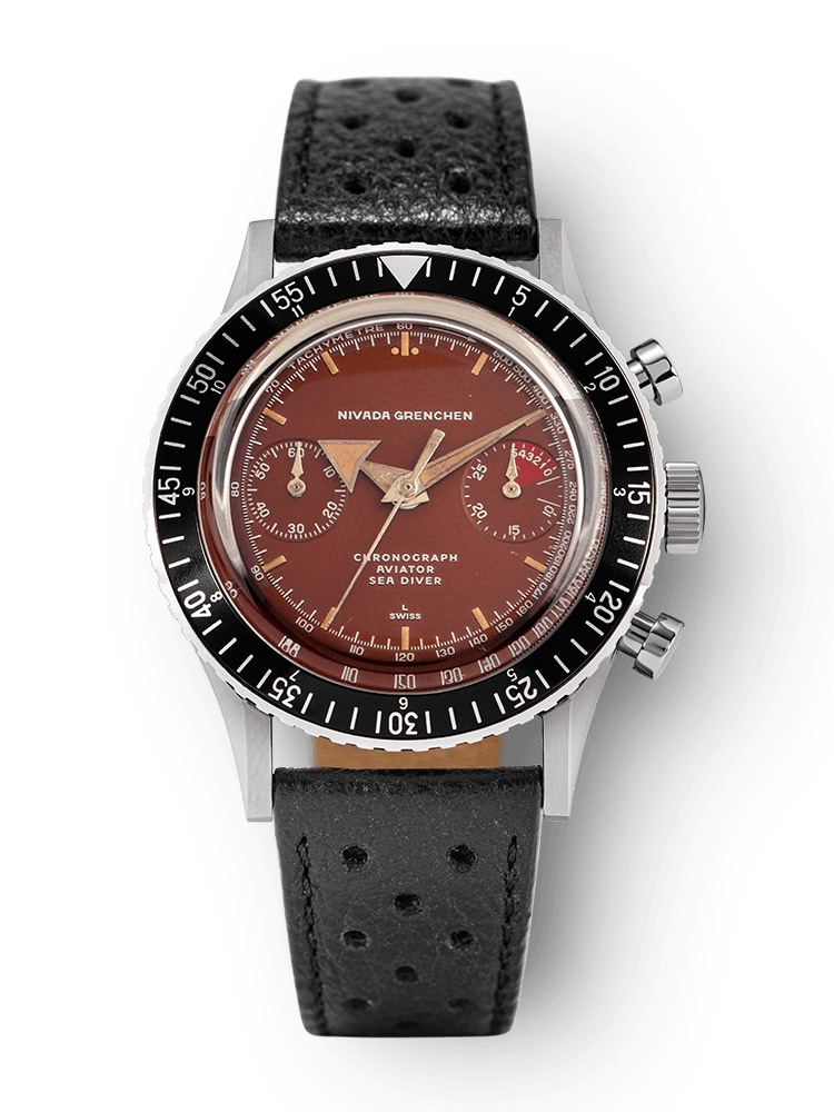 Nivada Grenchen Chronomaster Broad Arrow Tropical Inter.Bezel Manual 85007M – Ansicht 8