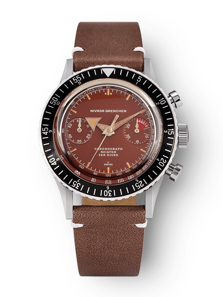 Nivada Grenchen Chronomaster Broad Arrow Tropical Inter.Bezel Manual 85007M – Ansicht 6