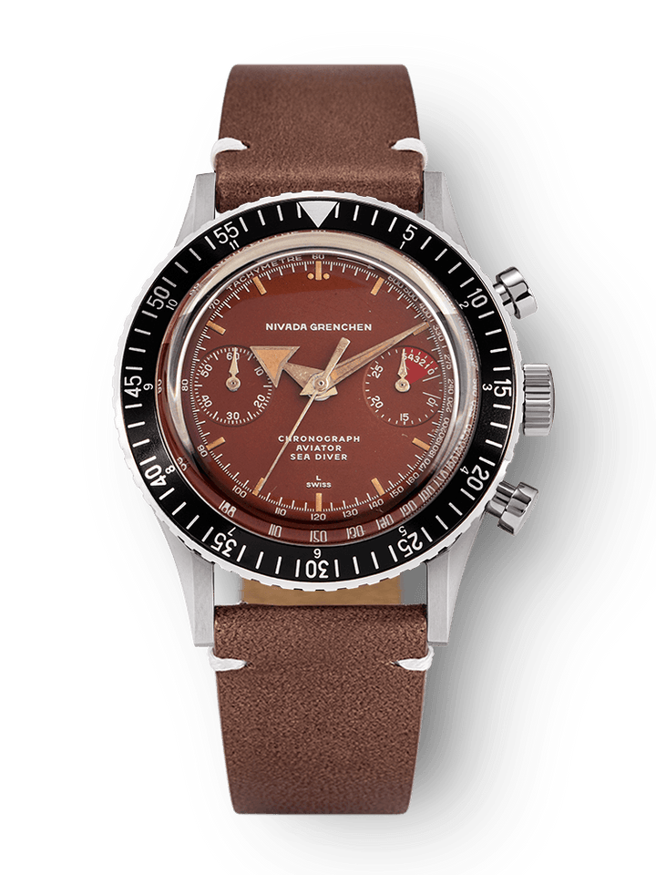 Nivada Grenchen Chronomaster Broad Arrow Tropical Inter.Bezel Manual 85007M – Ansicht 6
