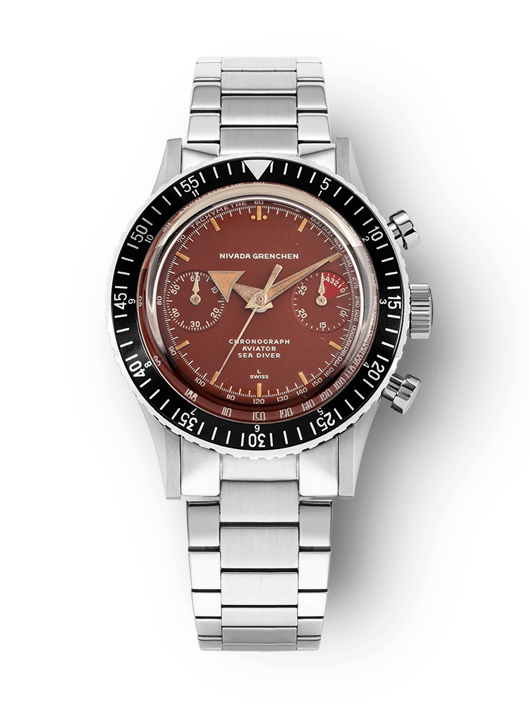 Nivada Grenchen Chronomaster Broad Arrow Tropical Inter.Bezel Manual 85007M – Ansicht 10