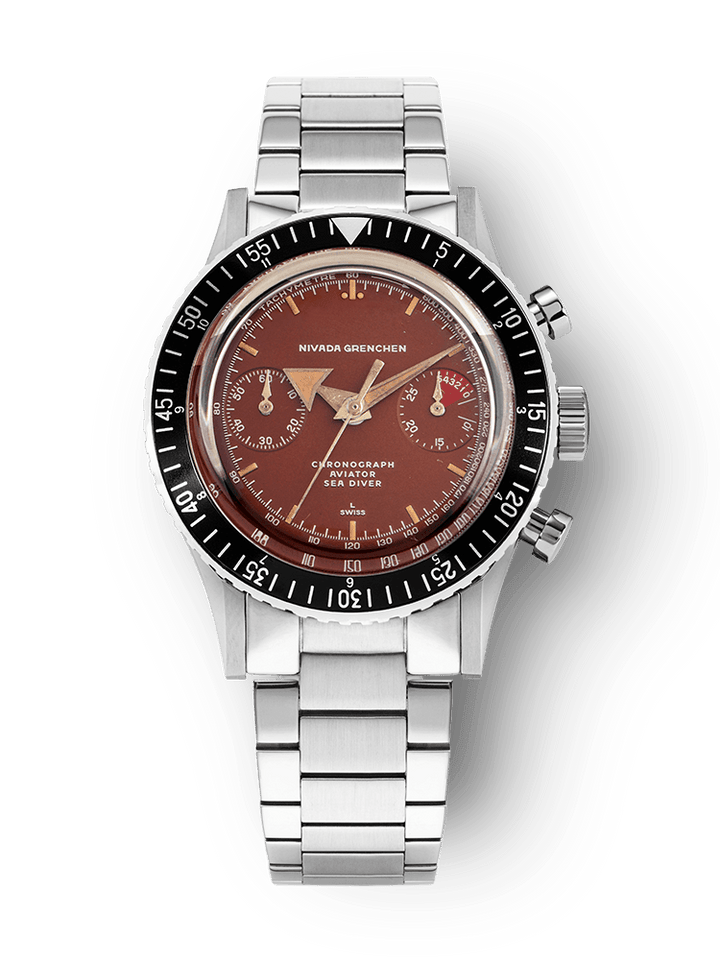 Nivada Grenchen Chronomaster Broad Arrow Tropical Inter.Bezel Manual 85007M – Ansicht 10
