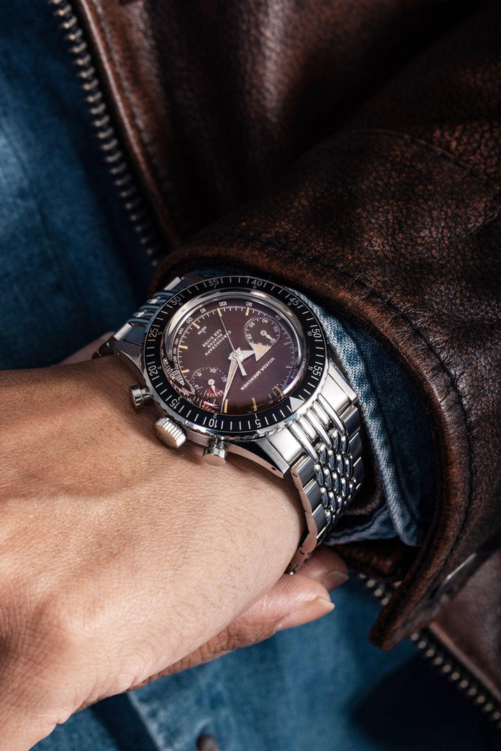 Nivada Grenchen Chronomaster Broad Arrow Tropical Inter.Bezel Manual 85007M – Ansicht 5
