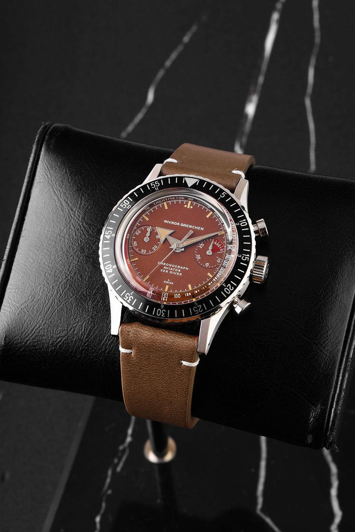 Nivada Grenchen Chronomaster Broad Arrow Tropical Inter.Bezel Manual 85007M – Ansicht 3