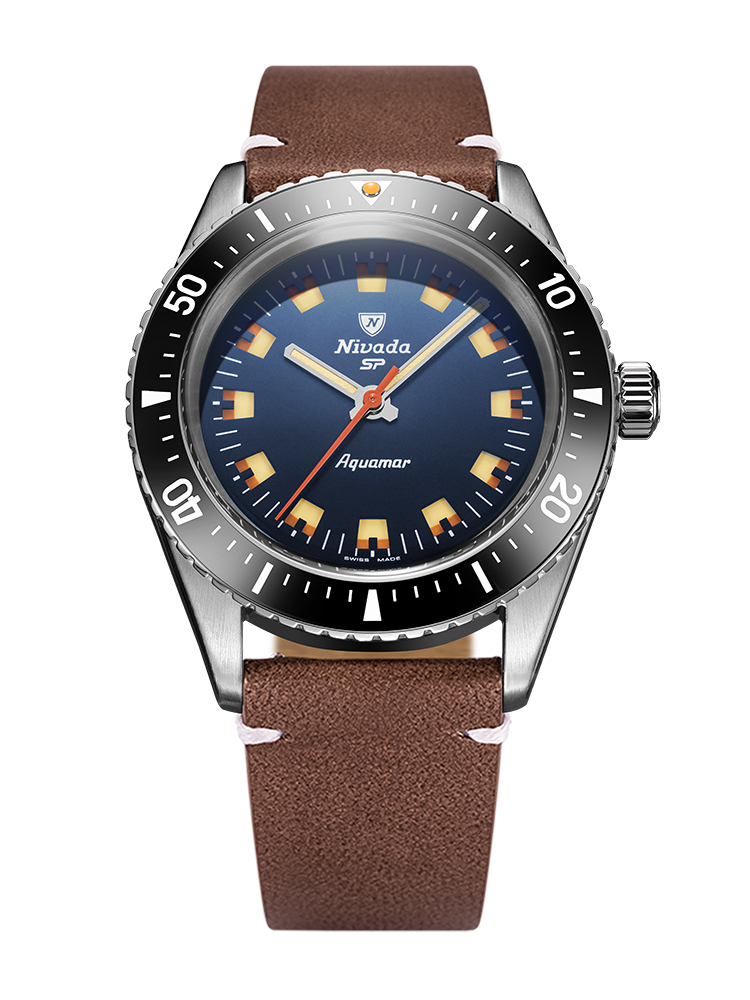 Nivada Grenchen Antarctic Diver Aquamar Blue 32074A – Ansicht 11