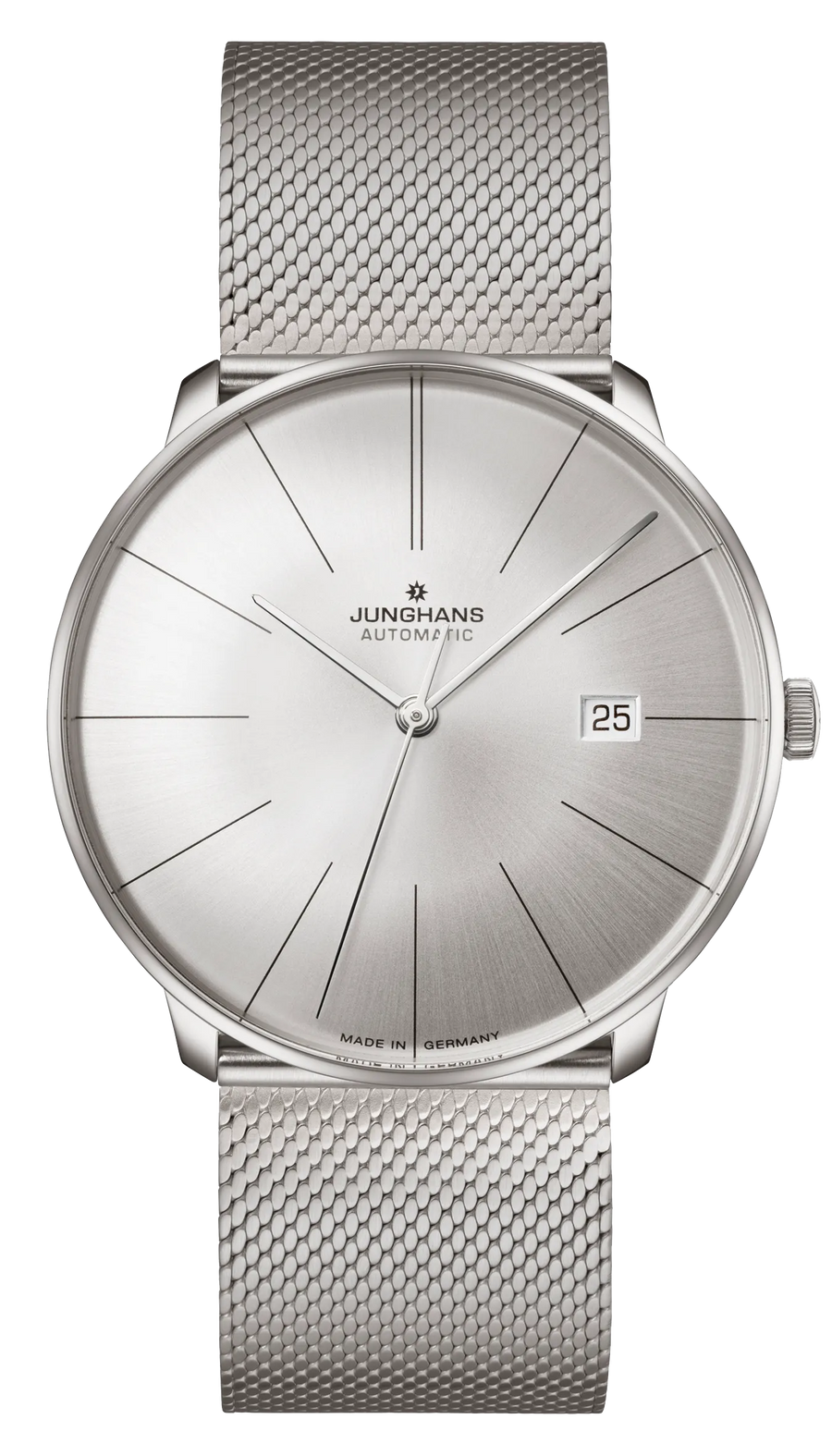 Junghans Meister fein Automatic 39,5mm 27/4153.44 - Zifferblatt Silber, Armband Stahl