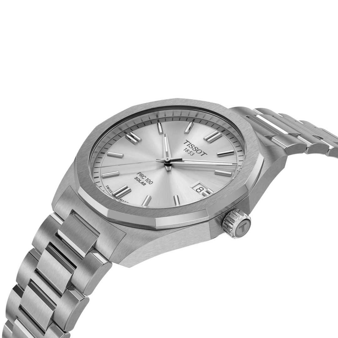 Tissot PRC 100 Solar 39mm T151.422.11.031.00 - Zifferblatt im Detail