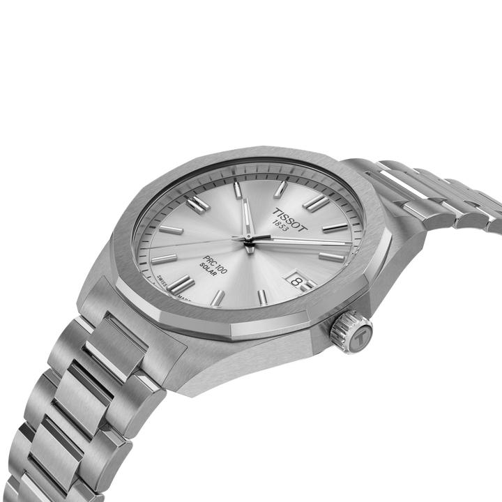 Tissot PRC 100 Solar 39mm T151.422.11.031.00 - Zifferblatt im Detail