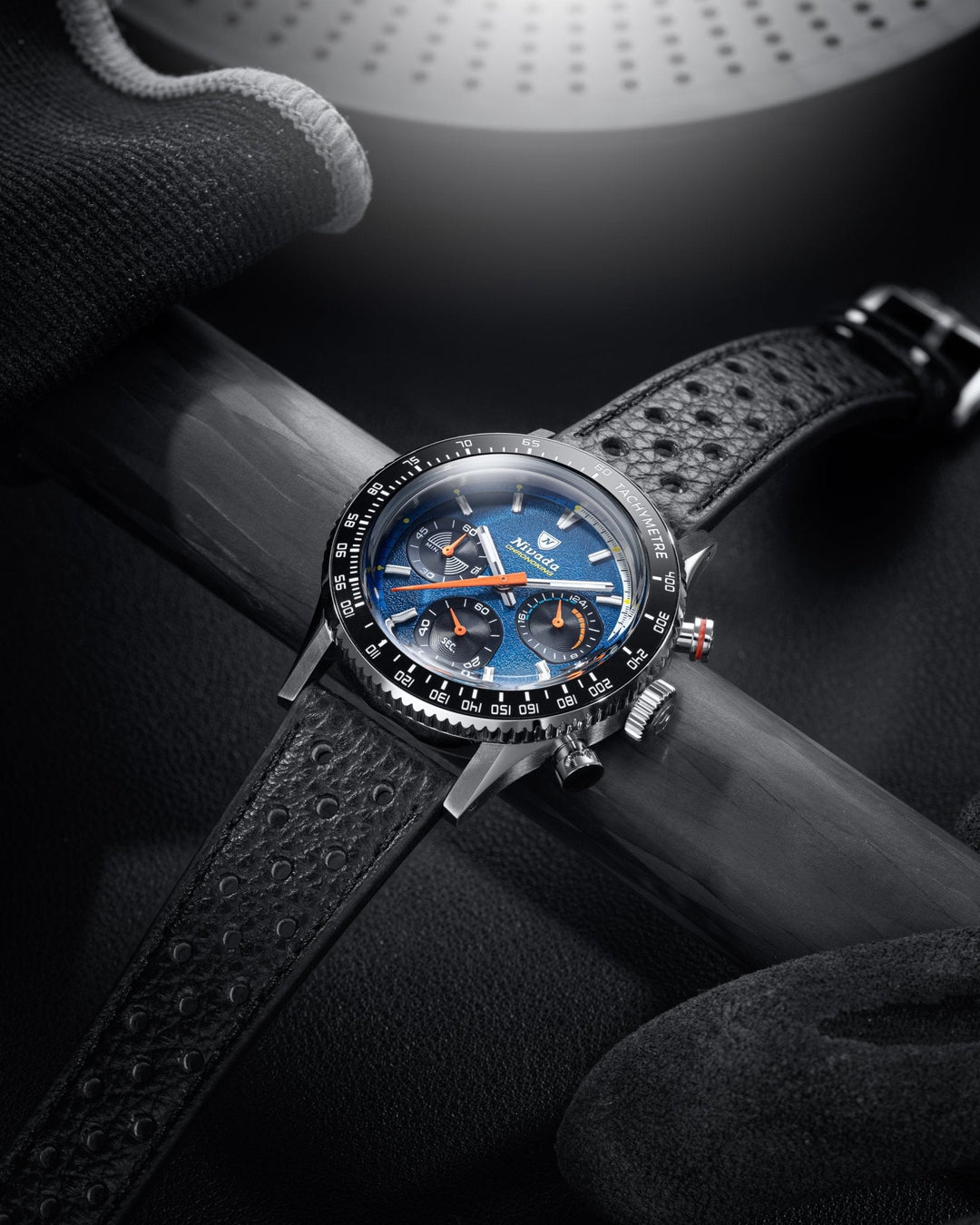 Nivada Grenchen Chronoking Mecaquartz Racing Blue 87050Q – Ansicht 4