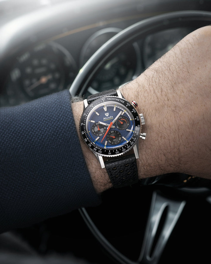 Nivada Grenchen Chronoking Mecaquartz Racing Blue 87050Q – Ansicht 5