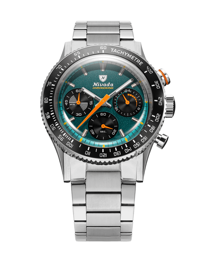 Nivada Grenchen Chronoking Mecaquartz Racing Green 87051Q – Ansicht 7