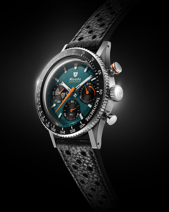Nivada Grenchen Chronoking Mecaquartz Racing Green 87051Q – Ansicht 3