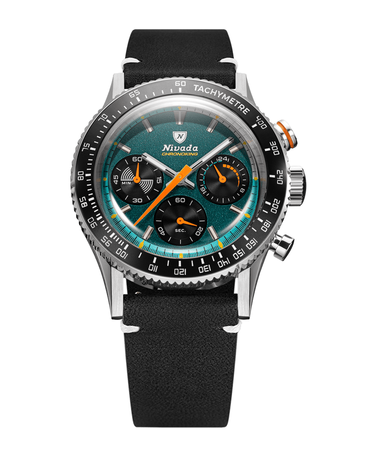 Nivada Grenchen Chronoking Mecaquartz Racing Green 87051Q – Ansicht 9
