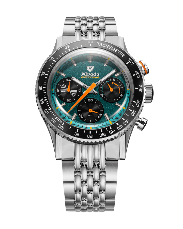Nivada Grenchen Chronoking Mecaquartz Racing Green 87051Q – Ansicht 8