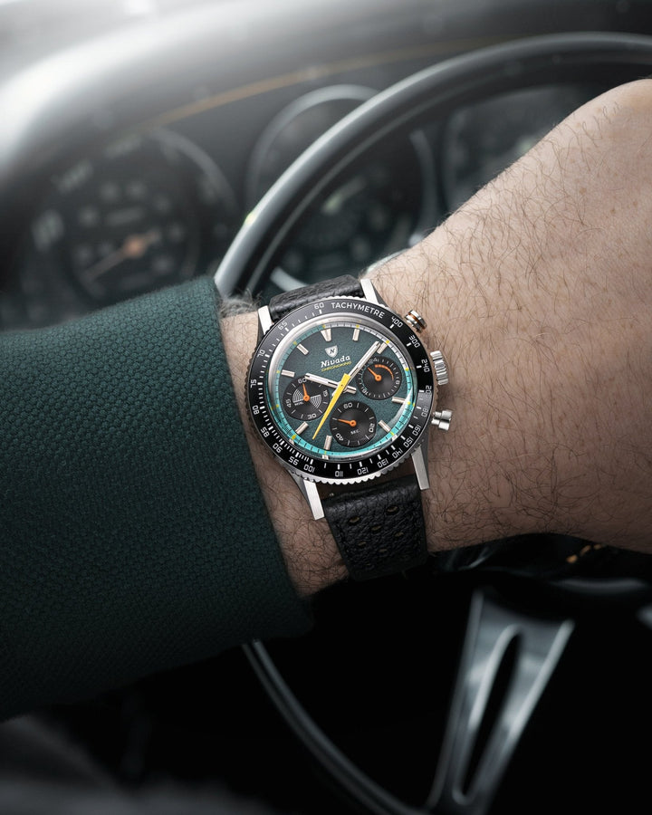 Nivada Grenchen Chronoking Mecaquartz Racing Green 87051Q – Ansicht 5