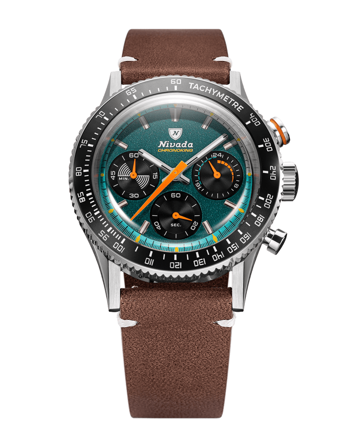Nivada Grenchen Chronoking Mecaquartz Racing Green 87051Q – Ansicht 10