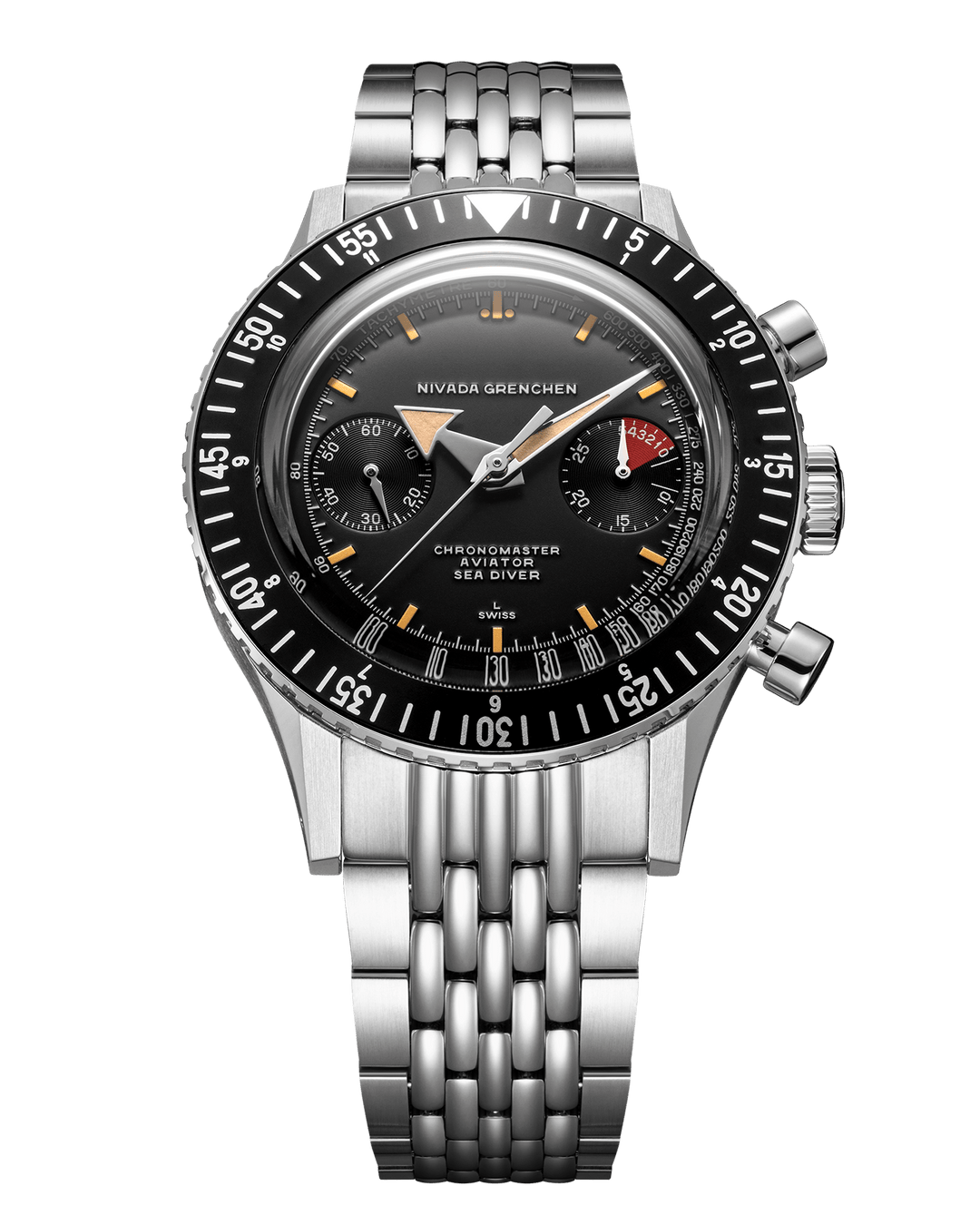 Nivada Grenchen Chronomaster Broad Arrow 41mm Automatic 85041M – Ansicht 11