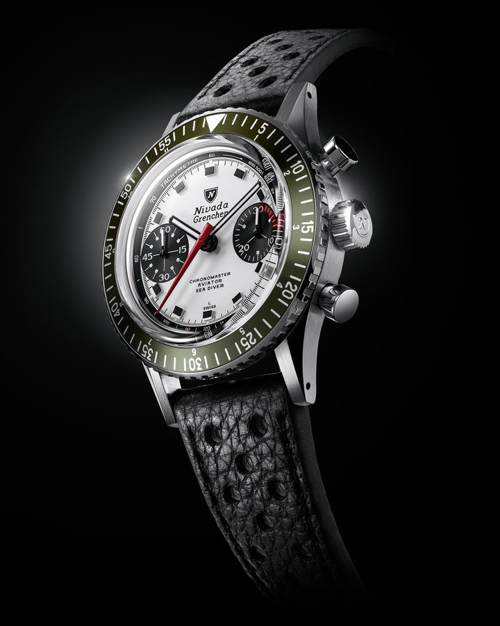 Nivada Grenchen Chronomaster Panda 38mm 86054M – Ansicht 4