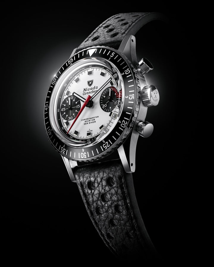 Nivada Grenchen Chronomaster Panda 38mm 86054M – Ansicht 2