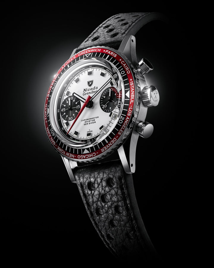 Nivada Grenchen Chronomaster Panda 38mm 86054M – Ansicht 5