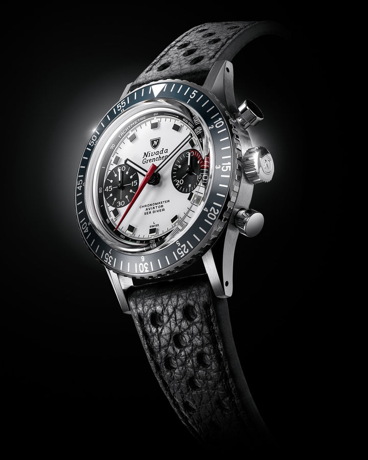Nivada Grenchen Chronomaster Panda 38mm 86054M – Ansicht 3