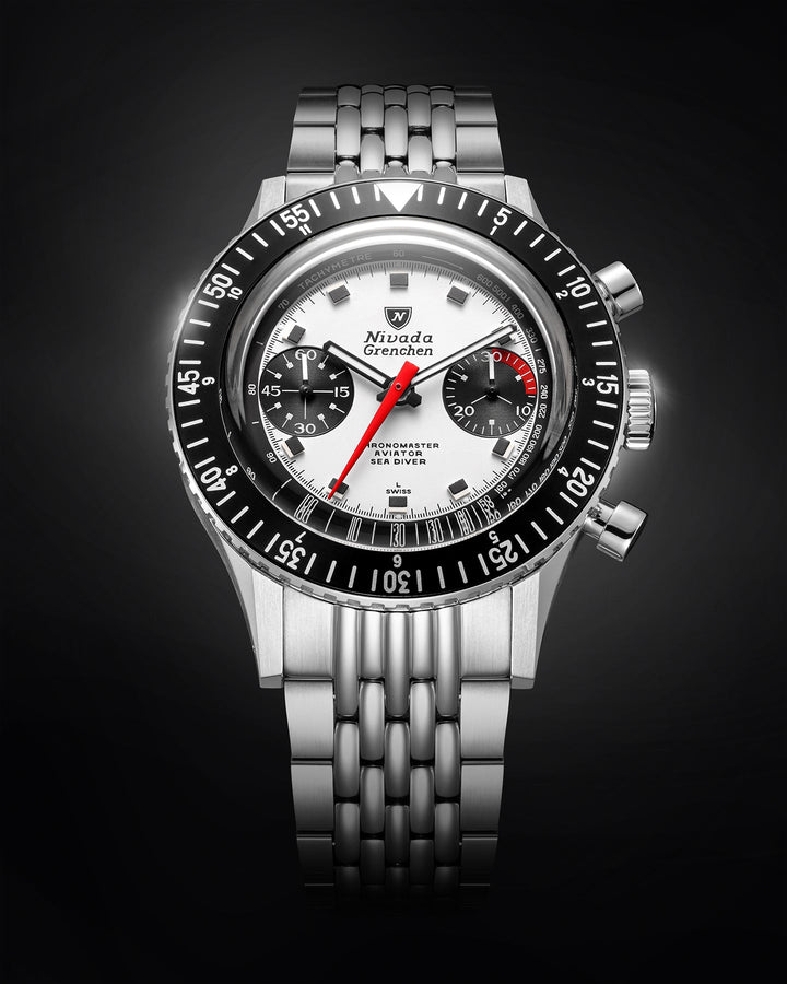 Nivada Grenchen Chronomaster Panda 41mm Automatic 85241M – Ansicht 3