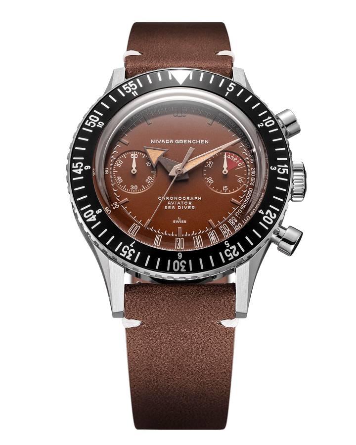 Nivada Grenchen Chronomaster Tropical 41mm Automatic 85141M – Ansicht 7