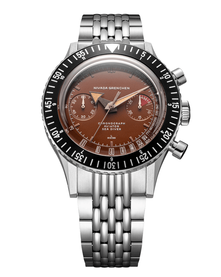Nivada Grenchen Chronomaster Tropical 41mm Automatic 85141M – Ansicht 11