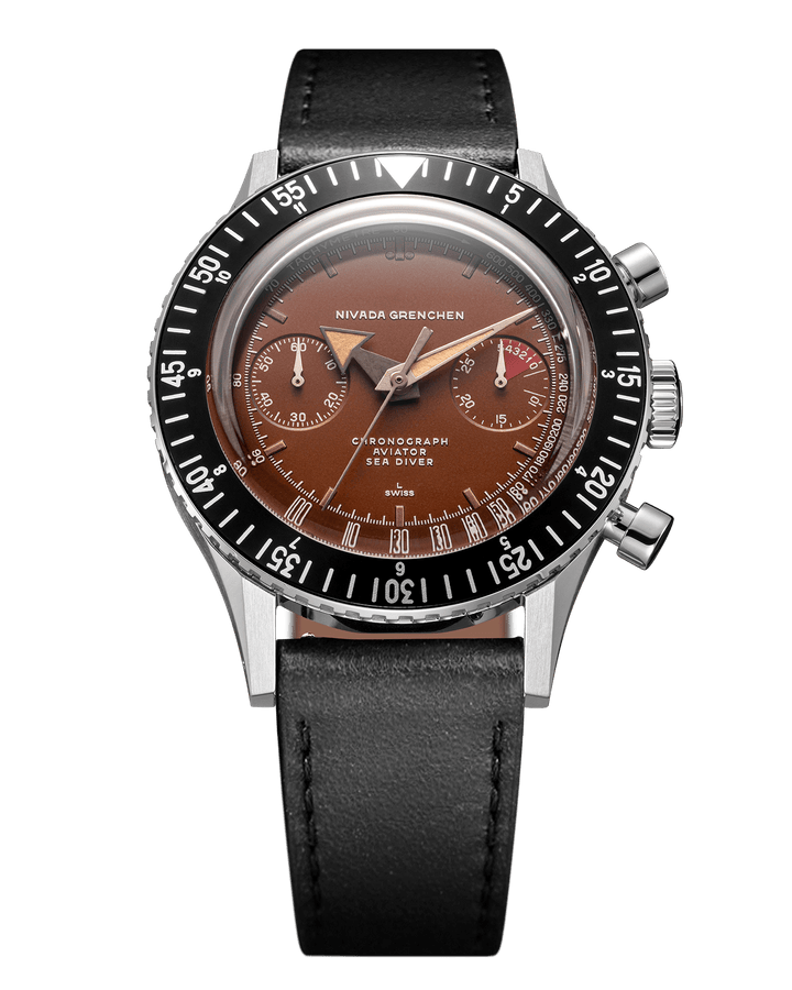 Nivada Grenchen Chronomaster Tropical 41mm Automatic 85141M – Ansicht 6