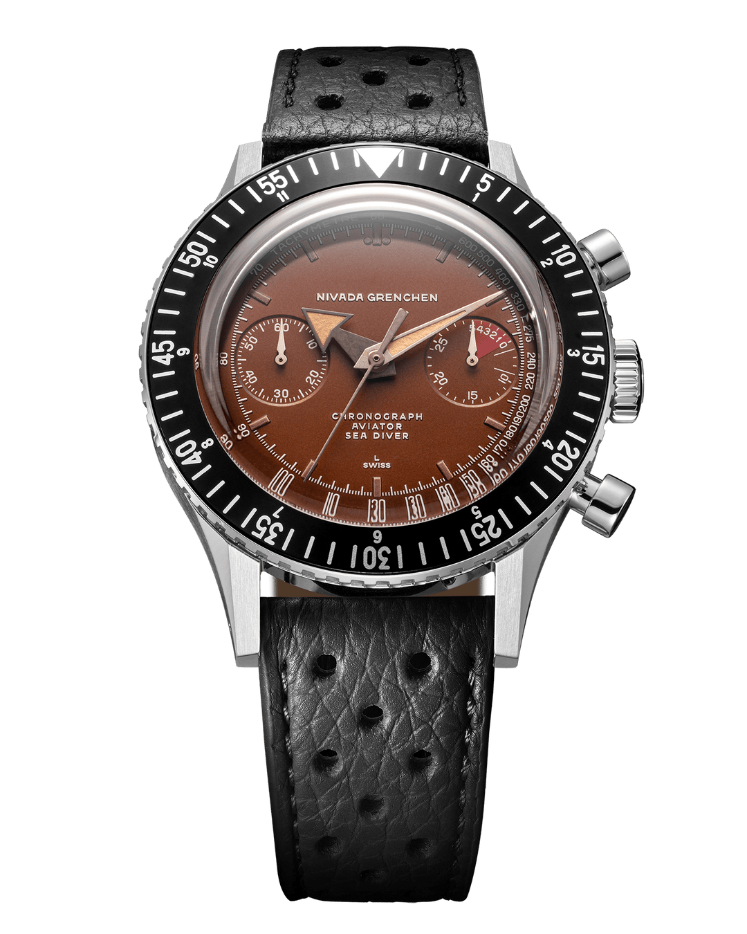 Nivada Grenchen Chronomaster Tropical 41mm Automatic 85141M – Ansicht 10