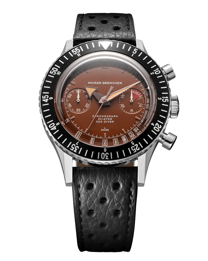 Nivada Grenchen Chronomaster Tropical 41mm Automatic 85141M – Ansicht 10