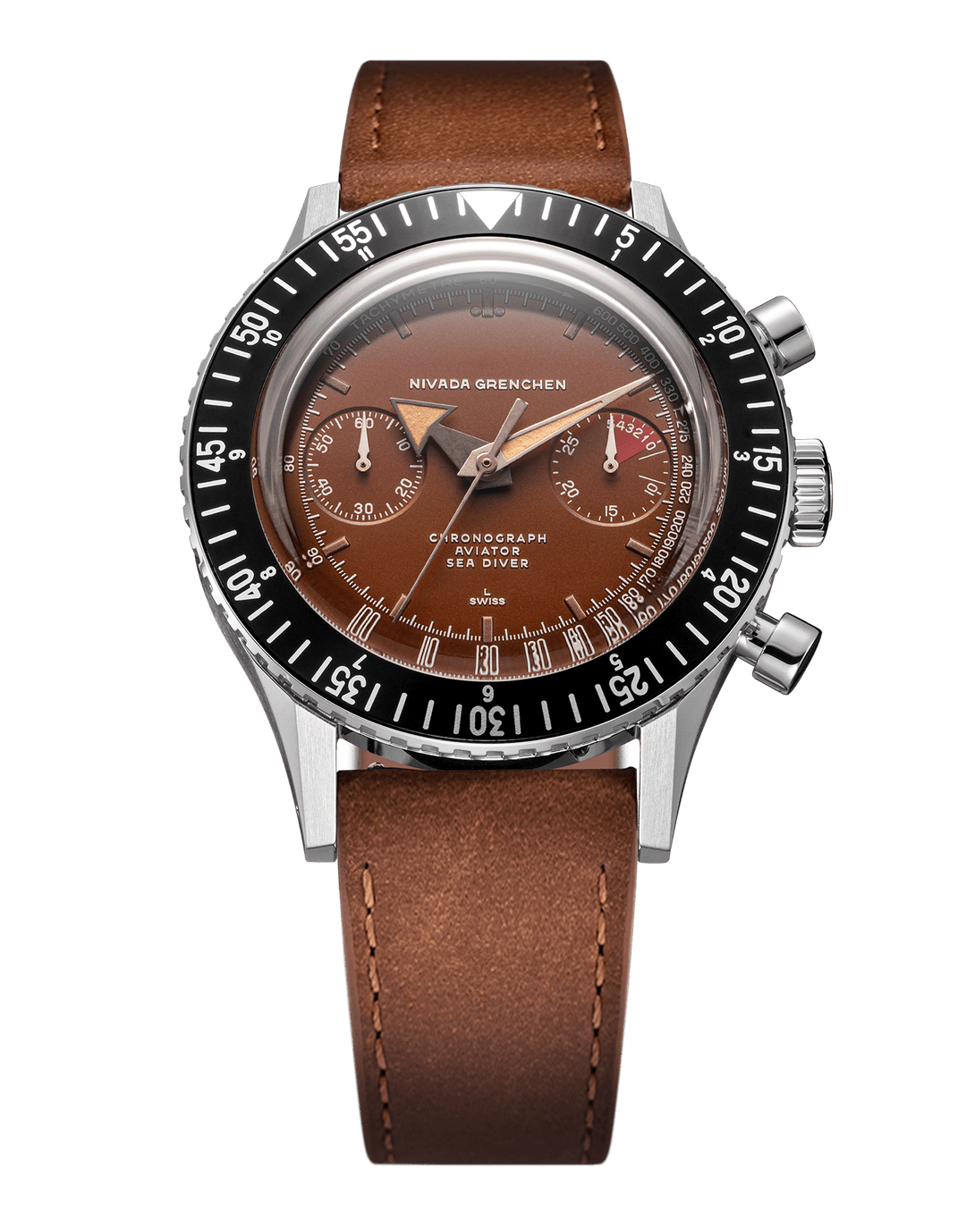 Nivada Grenchen Chronomaster Tropical 41mm Automatic 85141M – Ansicht 8