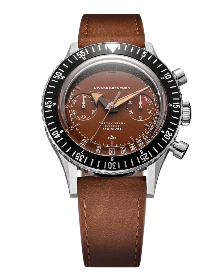 Nivada Grenchen Chronomaster Tropical 41mm Automatic 85141M – Ansicht 8